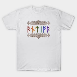 Antifa Runes - Rainbow Bridge T-Shirt